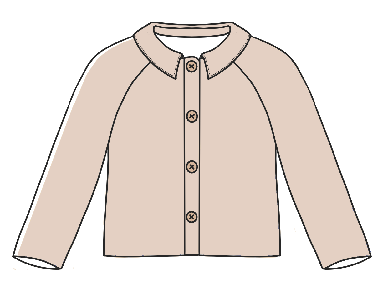 Boutons - col droit