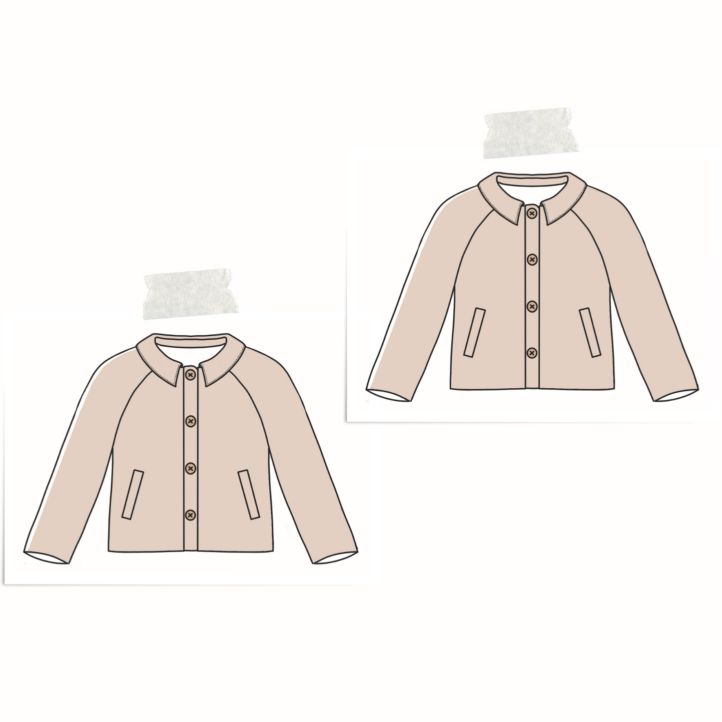 Boutons - col droit