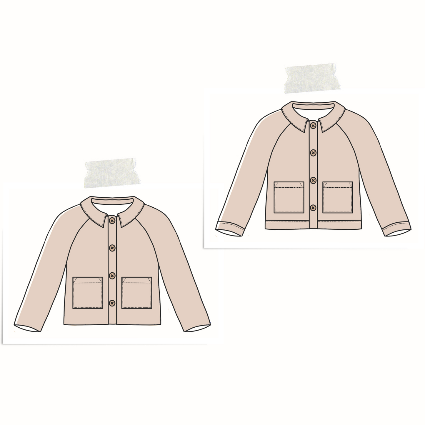 Boutons - col droit